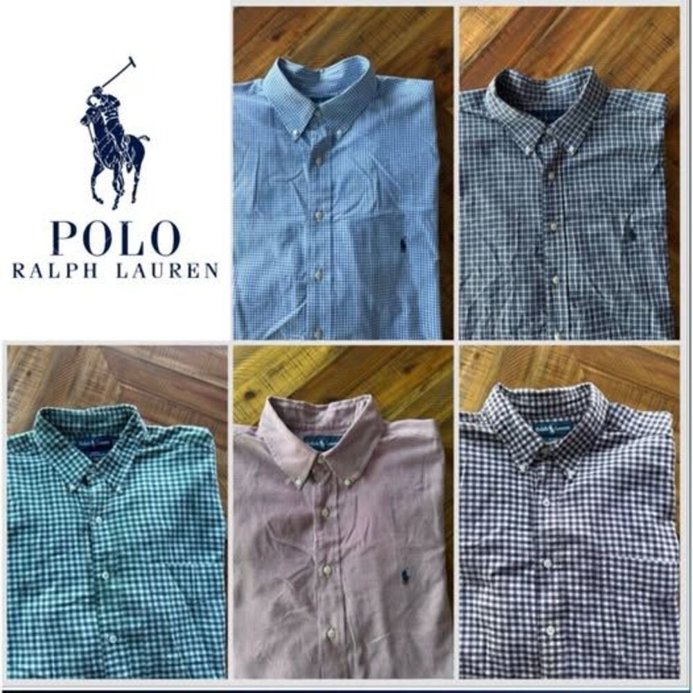 Polo Ralph Lauren Dress Shirt Bundle of 5 Men’s XXL Button-Down Business Casual